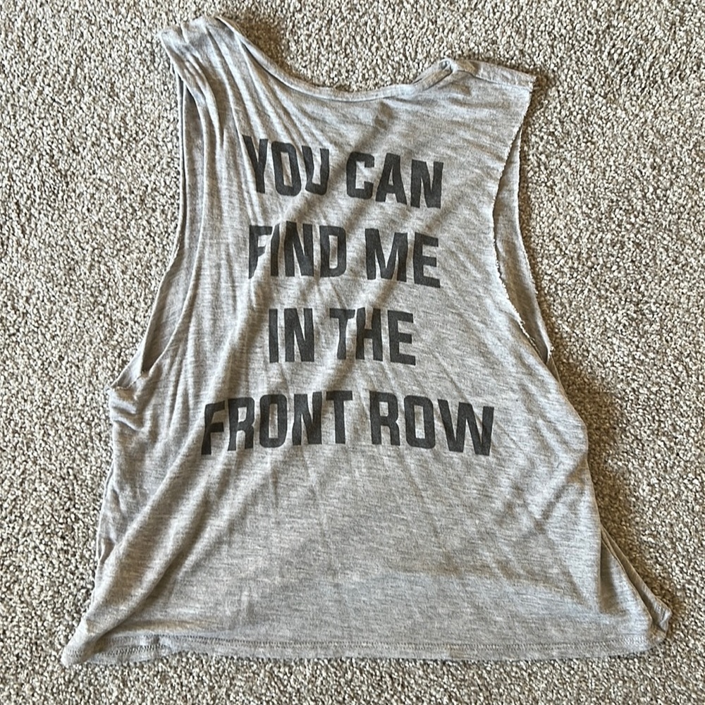 ‘You can find me in the front row’ tank • XS • prince peter collection